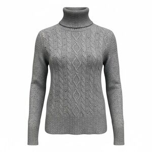 Cashmere Charter Club Luxury Cable Knit Turtleneck Sweater